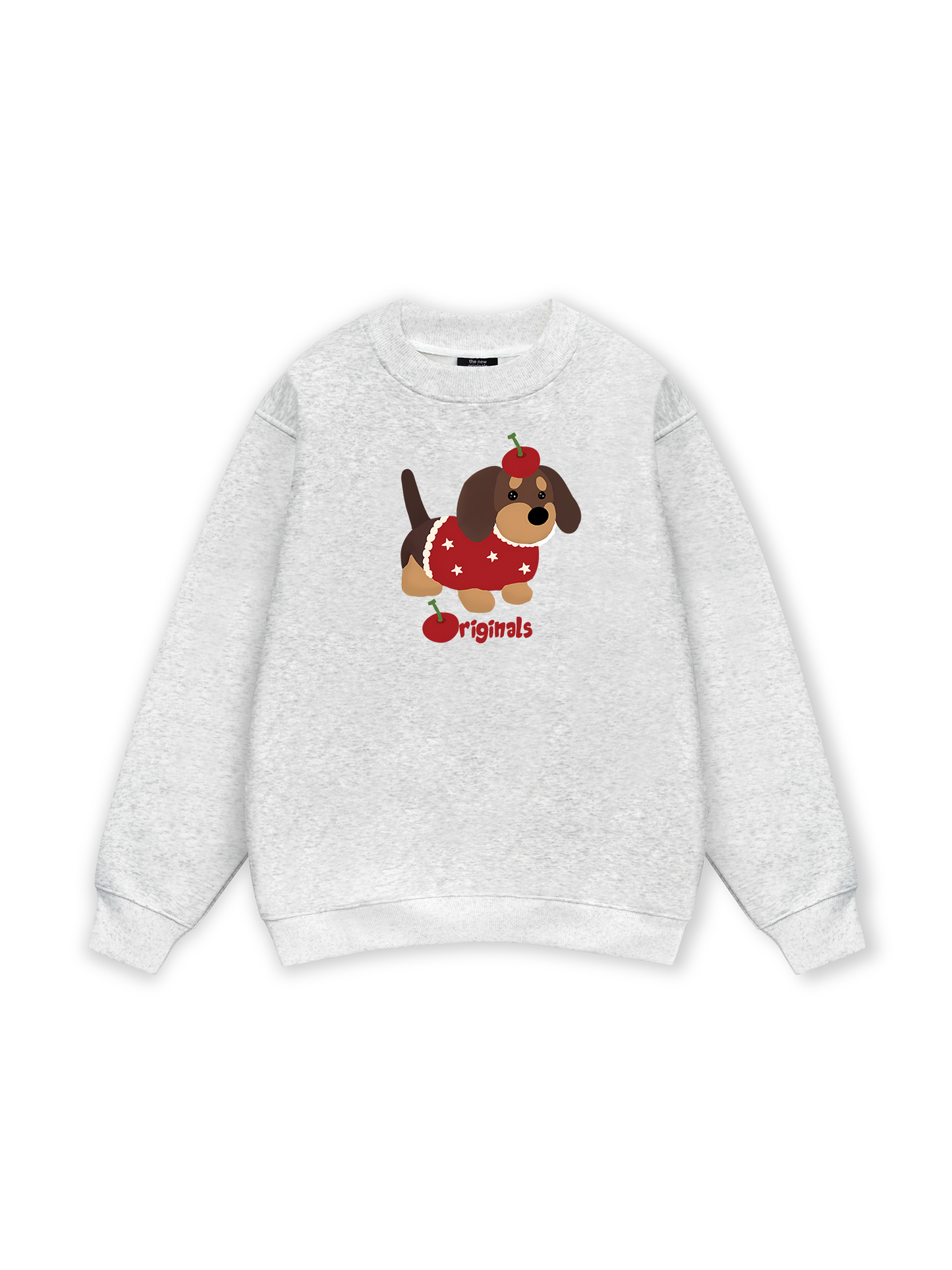 Animal Cute Puppy With Cherry Sweater