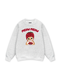 Meow Meow Strawberry Sweater