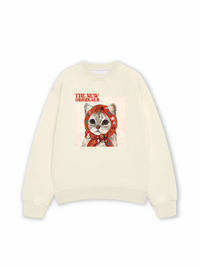 Áo Sweater Nỉ Hai Da Muse cat