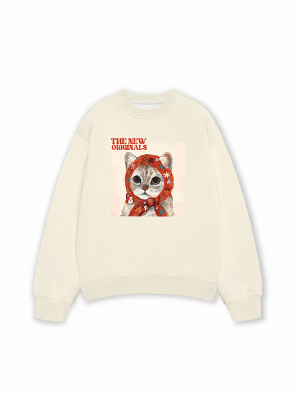 Áo Sweater Nỉ Hai Da Muse cat