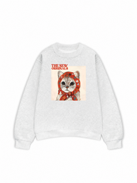 Áo Sweater Nỉ Hai Da Muse cat