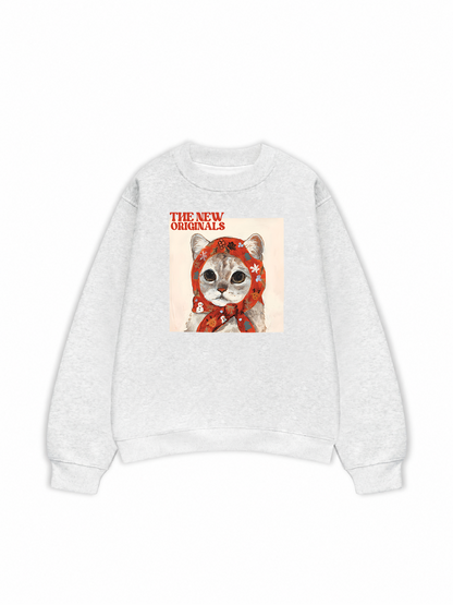 Áo Sweater Nỉ Hai Da Muse cat