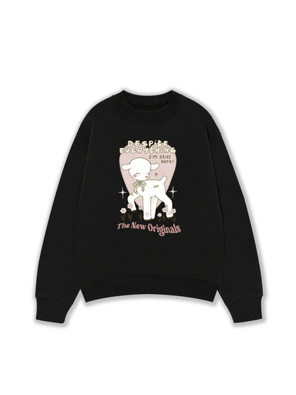 Áo Sweater Nỉ Hai Da Despite everything I'm still here