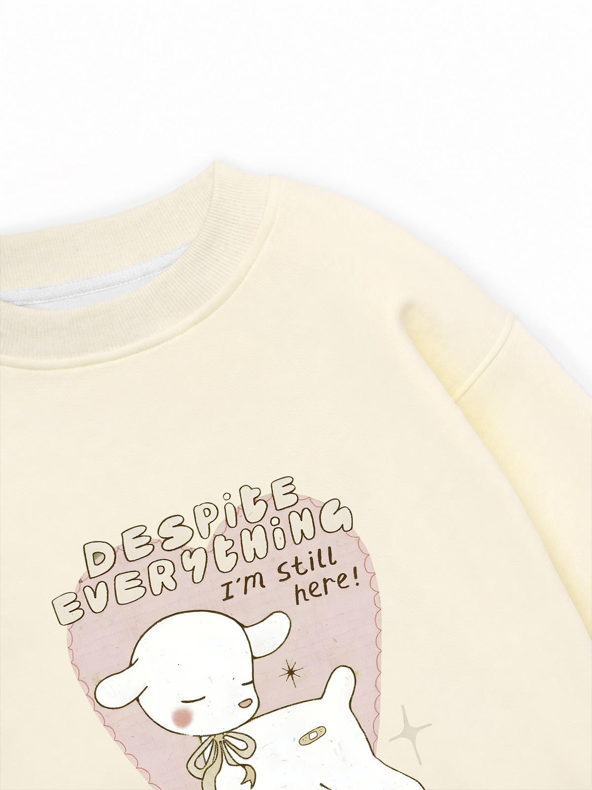 Áo Sweater Nỉ Hai Da Despite everything I'm still here