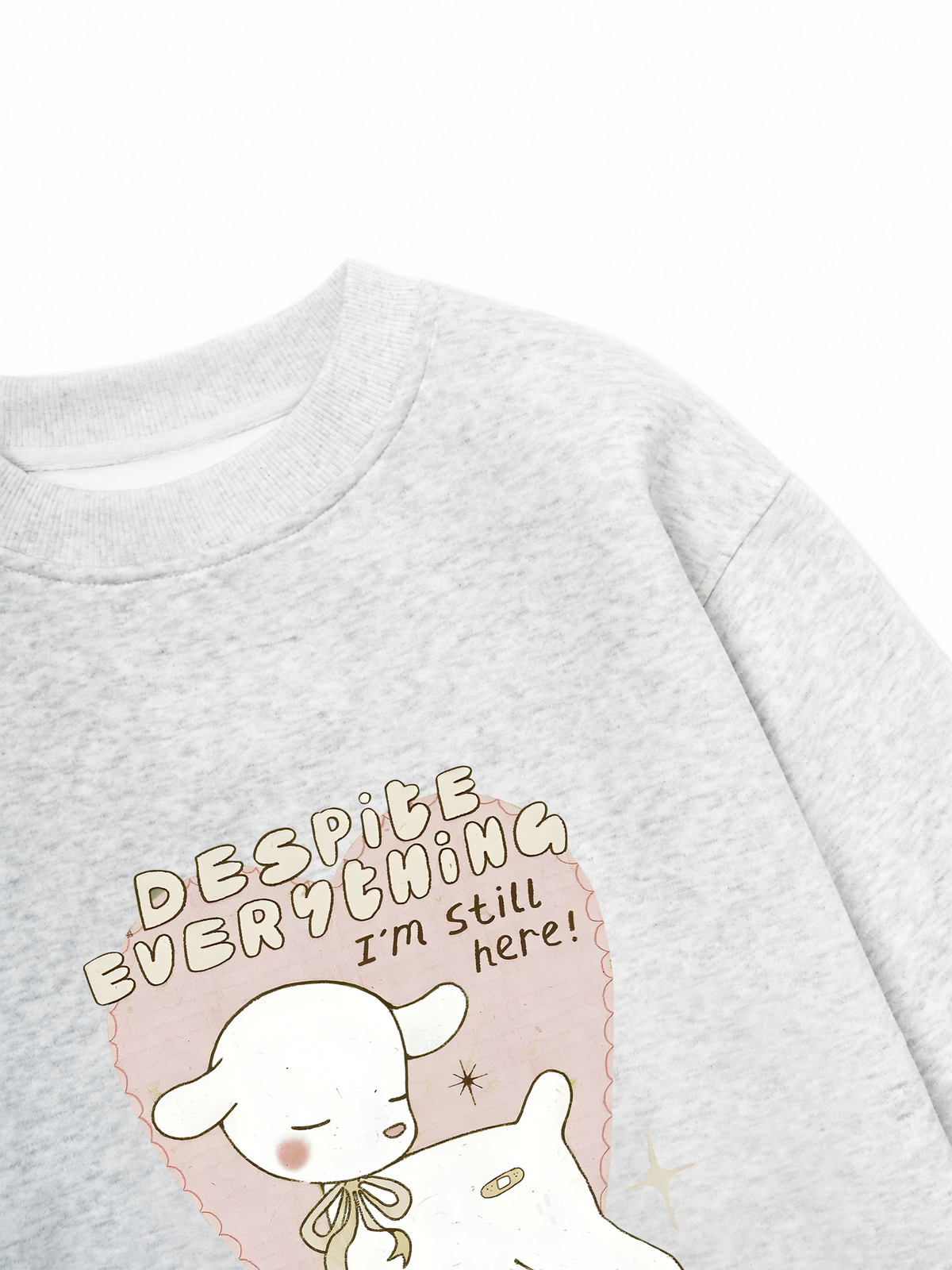 Áo Sweater Nỉ Hai Da Despite everything I'm still here