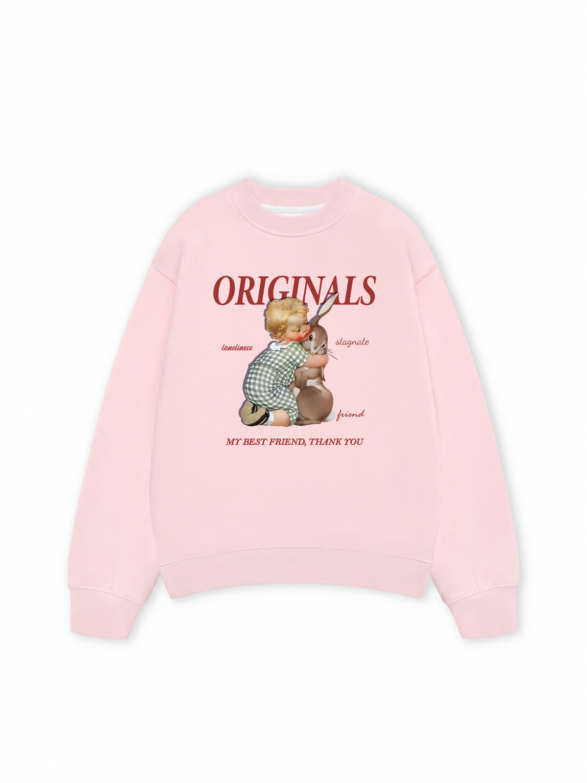 Áo Sweater Nỉ Hai Da My best friend