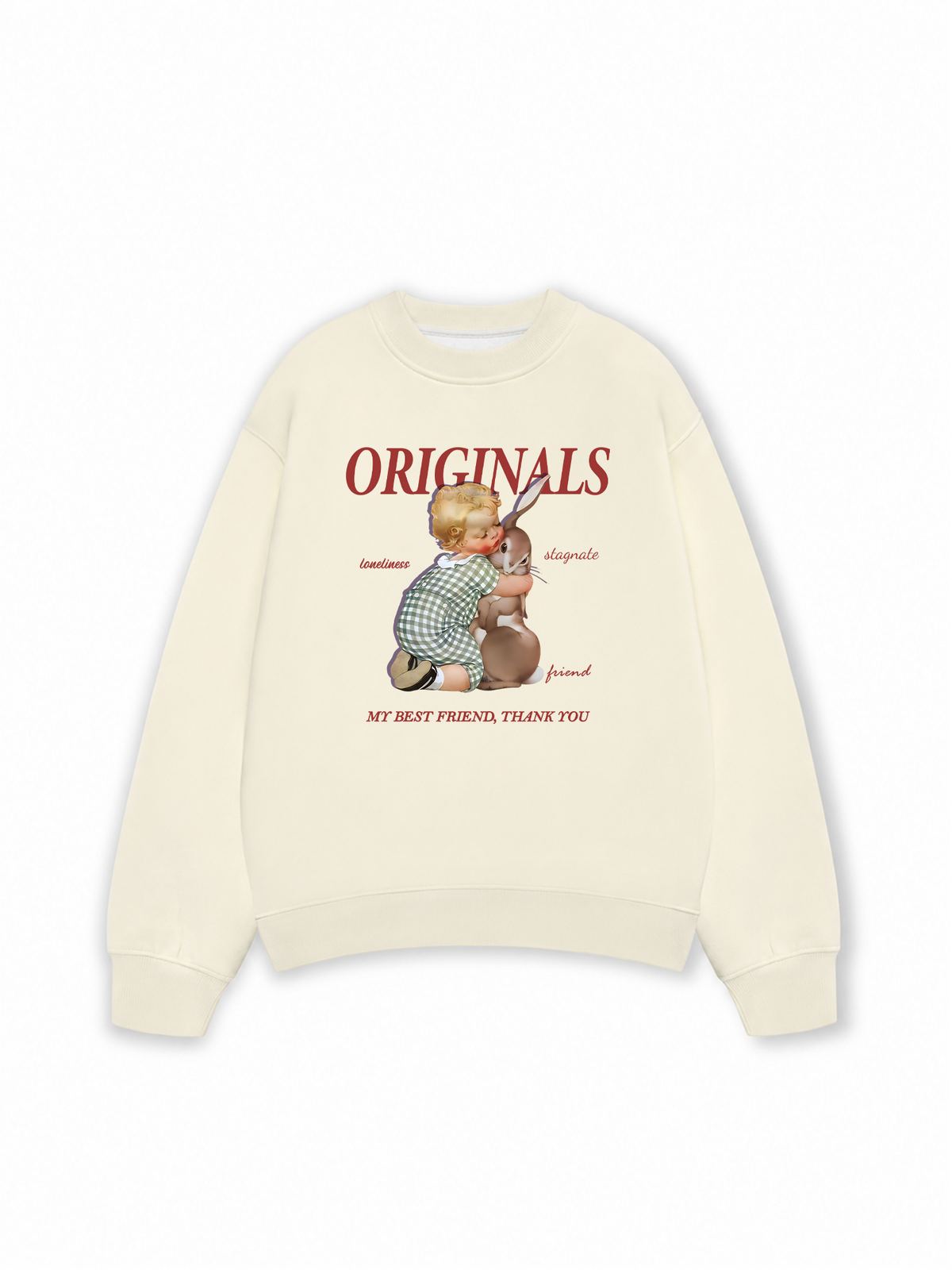 Áo Sweater Nỉ Hai Da My best friend