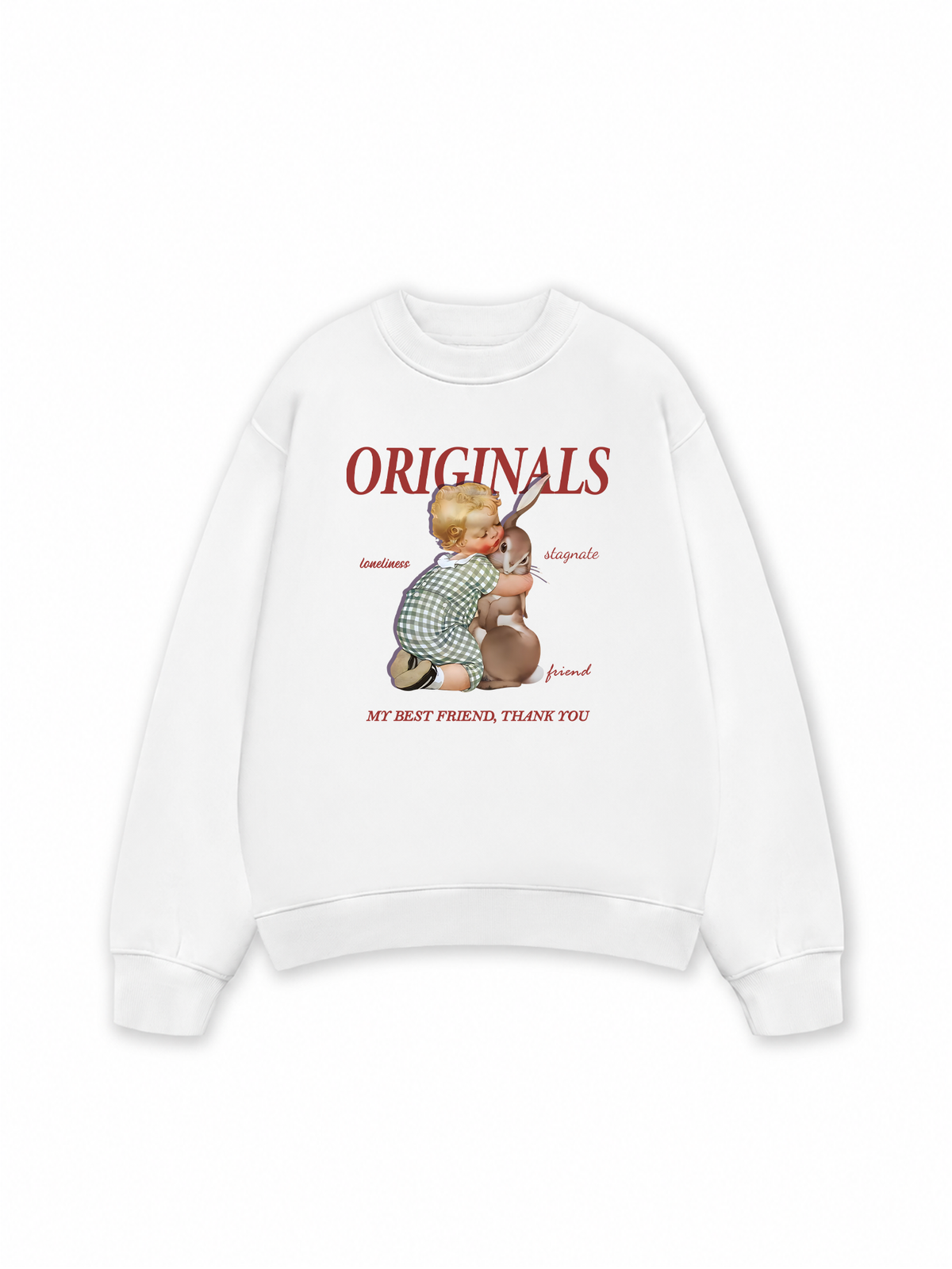 Áo Sweater Nỉ Hai Da My best friend