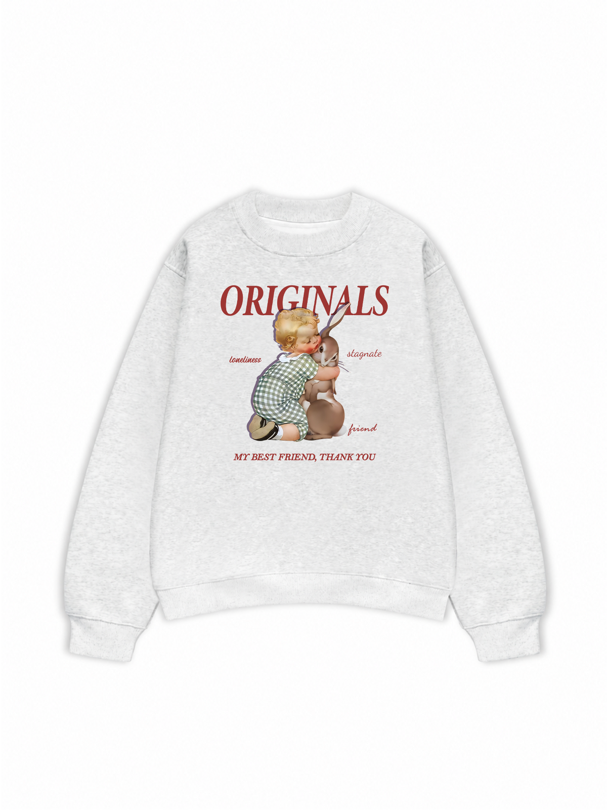 Áo Sweater Nỉ Hai Da My best friend
