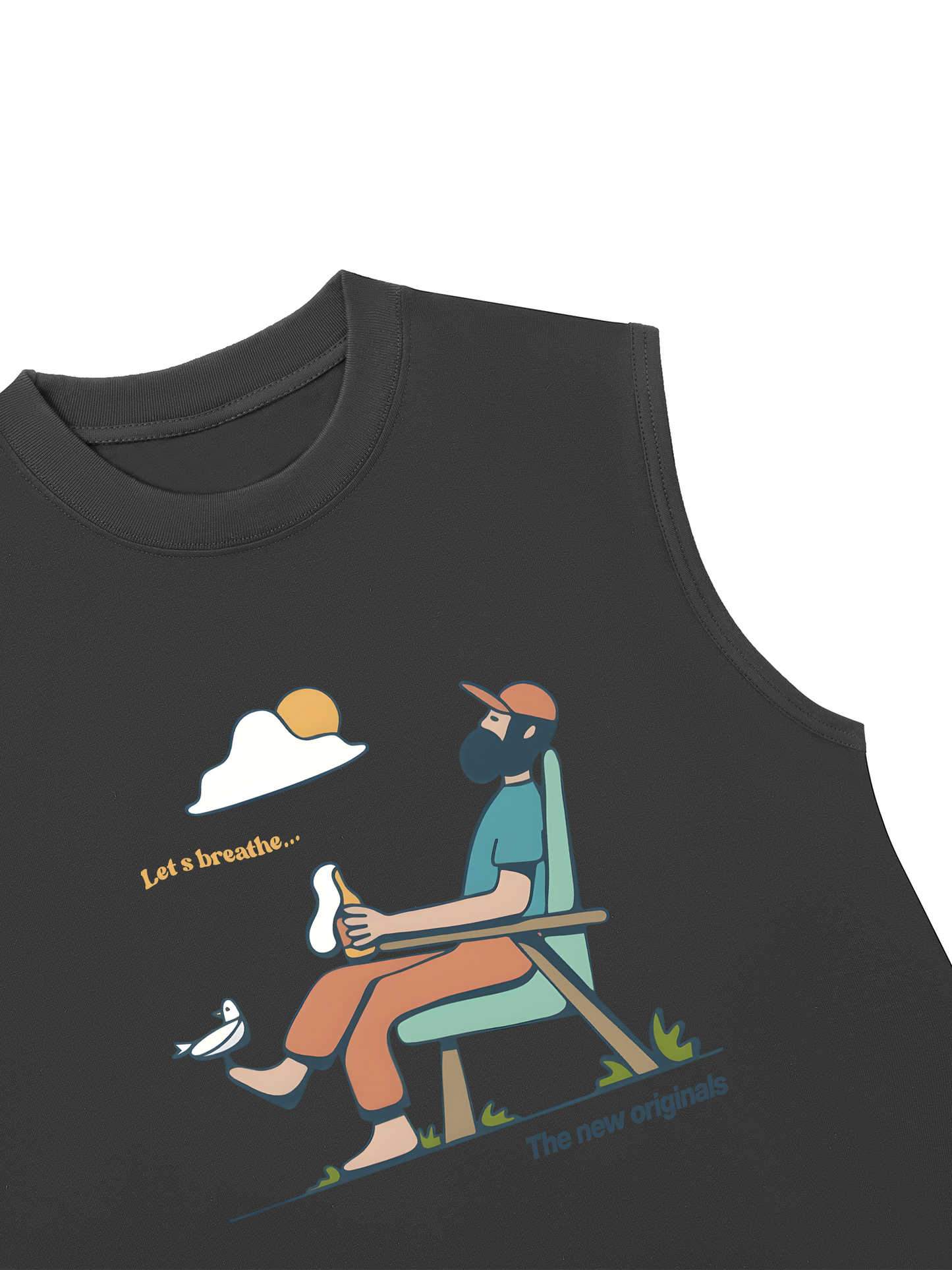 Áo Ba Lỗ Relaxed Fit Let_s Breathe