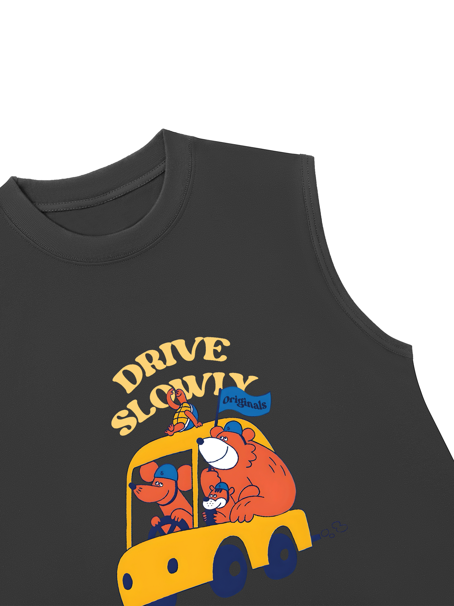 Áo Ba Lỗ Relaxed Fit Drive Slowly_
