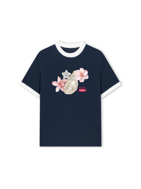 Áo Thun Ringer Relaxed Fit Pearl Bloom
