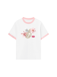 Áo Thun Ringer Relaxed Fit Pearl Bloom