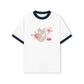 Áo Thun Ringer Relaxed Fit Pearl Bloom