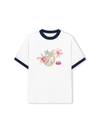 Áo Thun Ringer Relaxed Fit Pearl Bloom