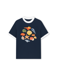 Áo Thun Ringer Relaxed Fit Summer Vibes