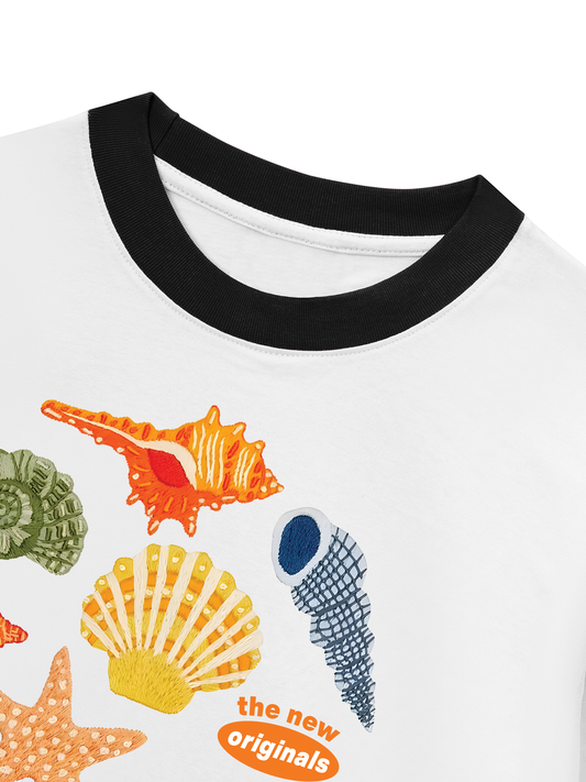 Áo Thun Ringer Relaxed Fit Summer Vibes