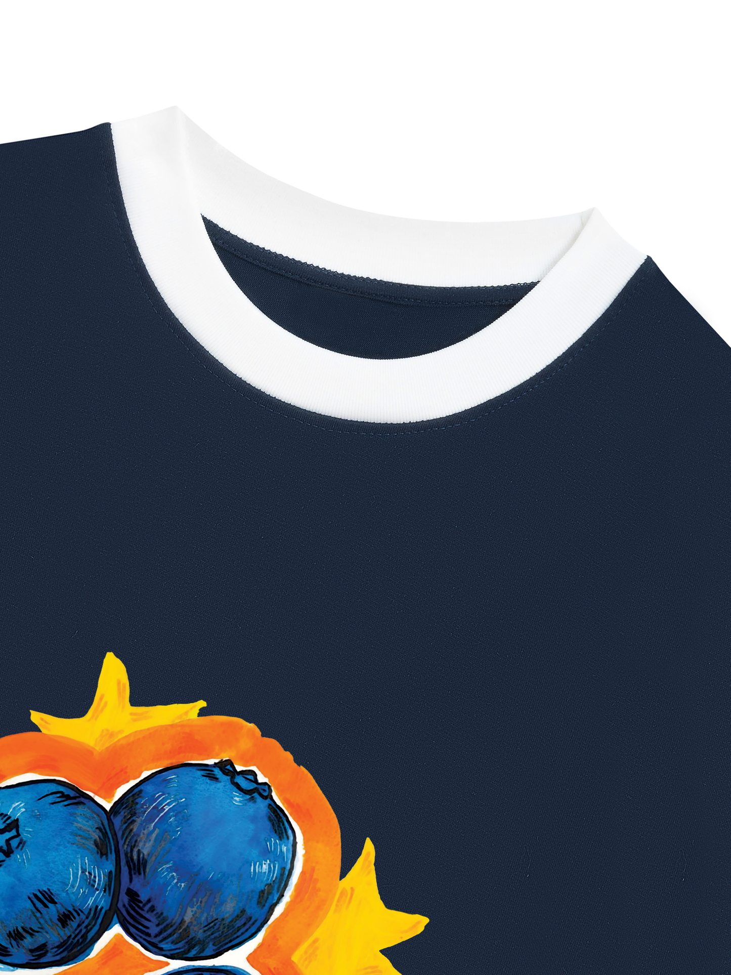 Áo Thun Ringer Relaxed Fit Blueberries