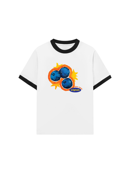 Áo Thun Ringer Relaxed Fit Blueberries