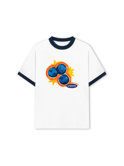 Áo Thun Ringer Relaxed Fit Blueberries
