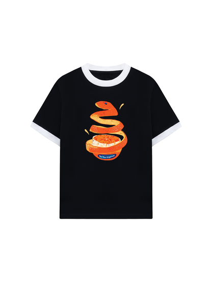 Áo Thun Ringer Relaxed Fit Orange Fruit