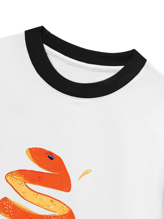 Áo Thun Ringer Relaxed Fit Orange Fruit
