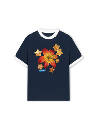 Áo Thun Ringer Relaxed Fit Blooming in the Stars