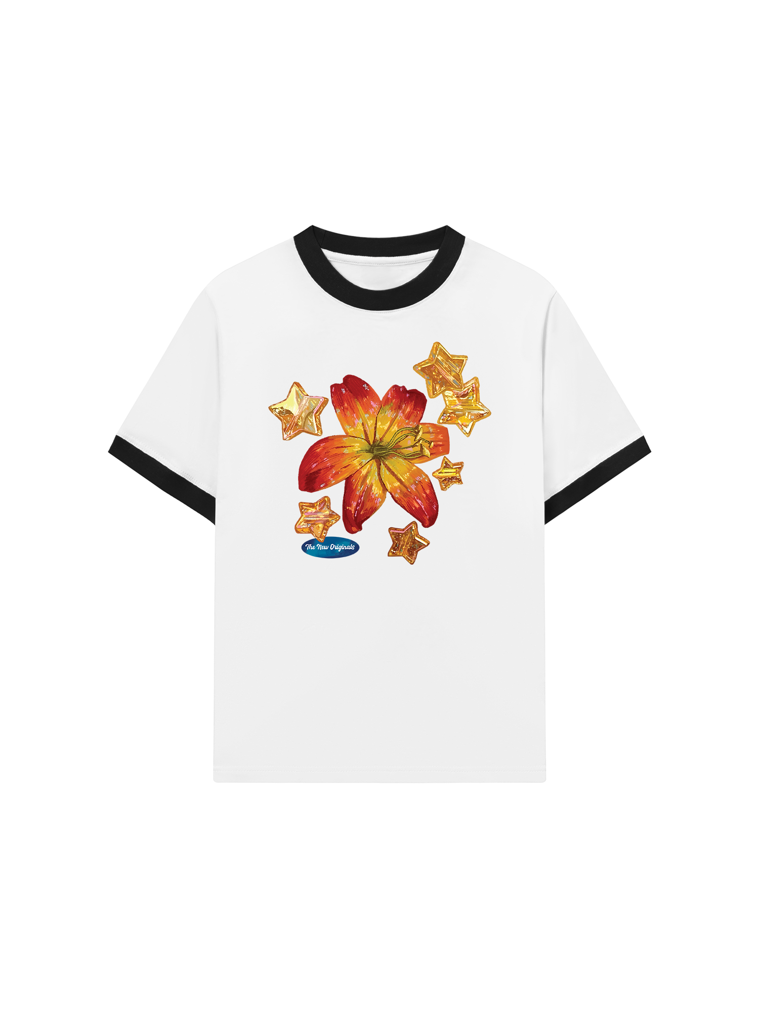 Áo Thun Ringer Relaxed Fit Blooming in the Stars