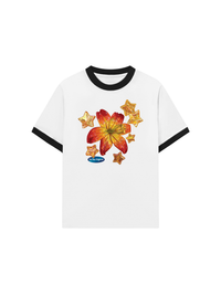 Áo Thun Ringer Relaxed Fit Blooming in the Stars