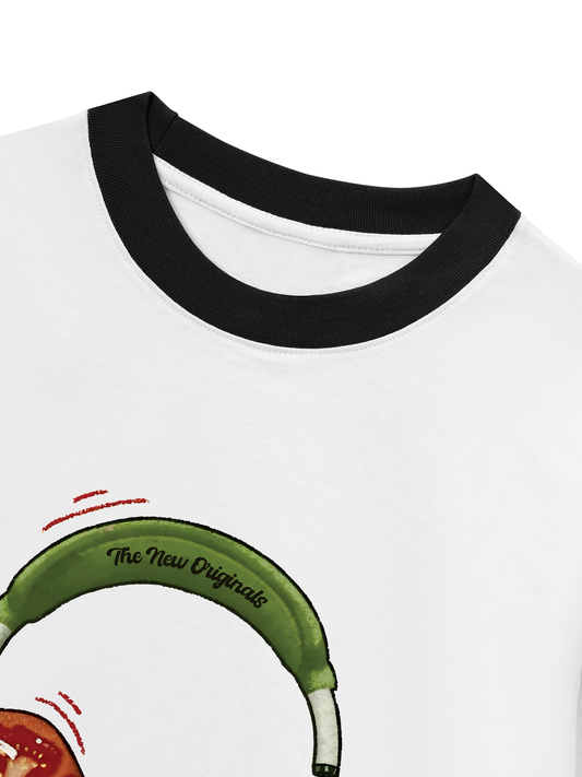 Áo Thun Ringer Relaxed Fit Tomato Chill Chill