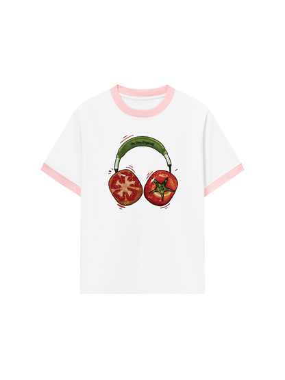 Áo Thun Ringer Relaxed Fit Tomato Chill Chill