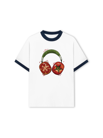Áo Thun Ringer Relaxed Fit Tomato Chill Chill