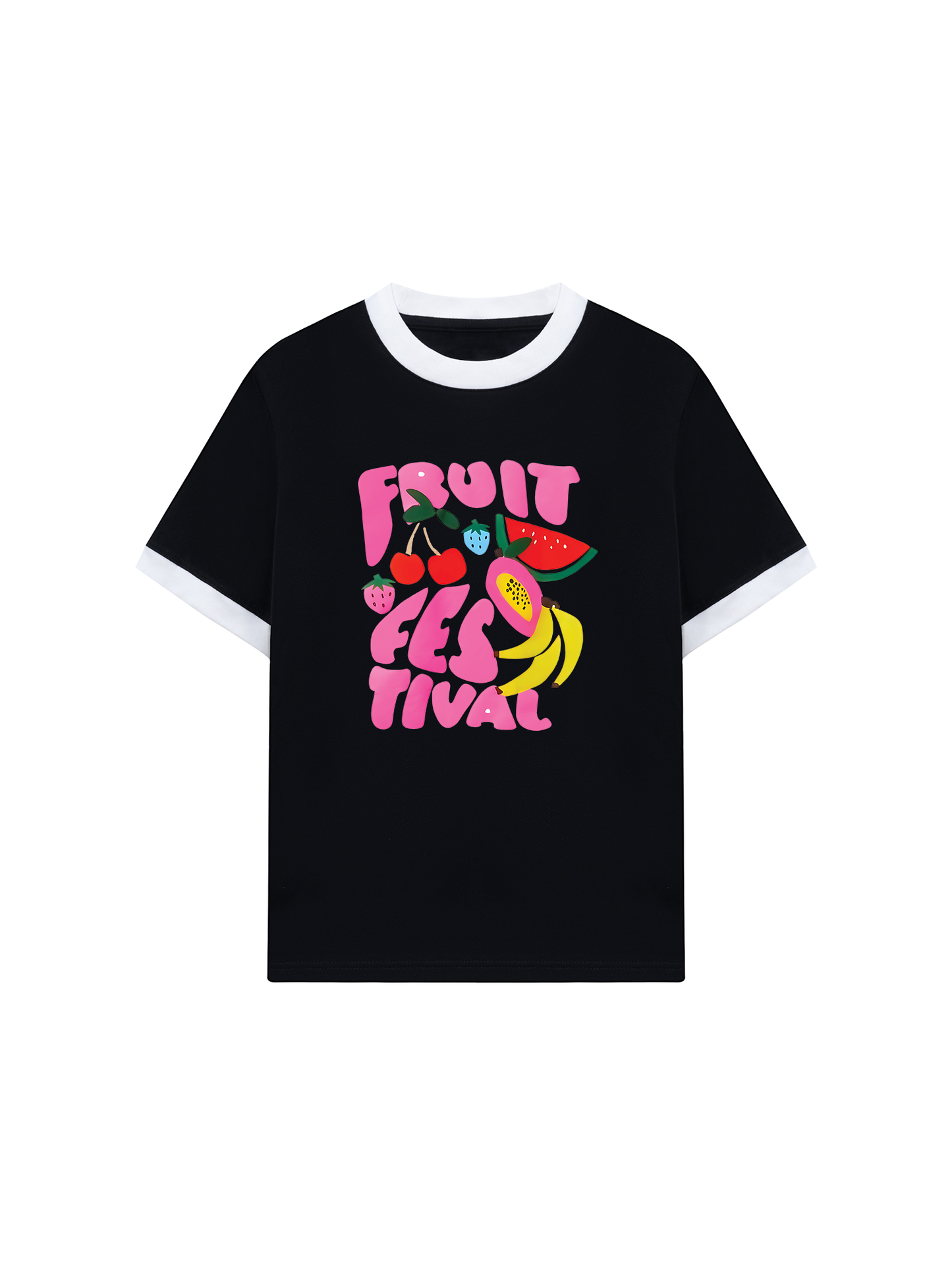 Áo Thun Ringer Relaxed Fit Fruit Festival