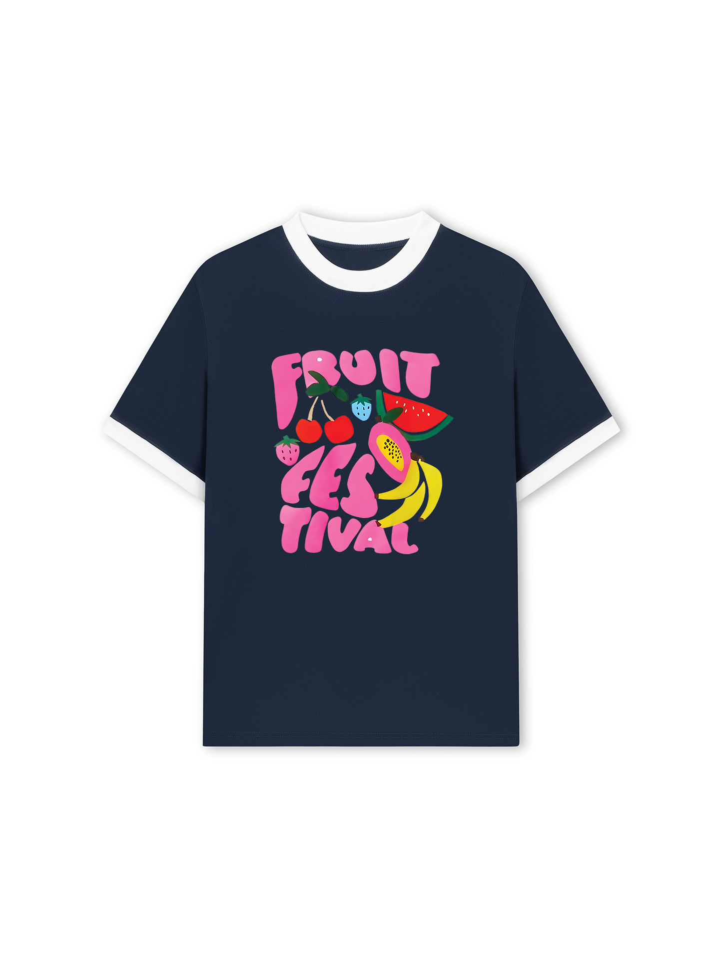 Áo Thun Ringer Relaxed Fit Fruit Festival
