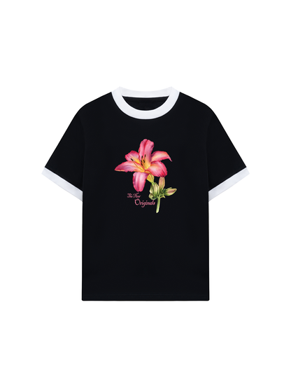 Áo Thun Ringer Relaxed Fit Lily Language