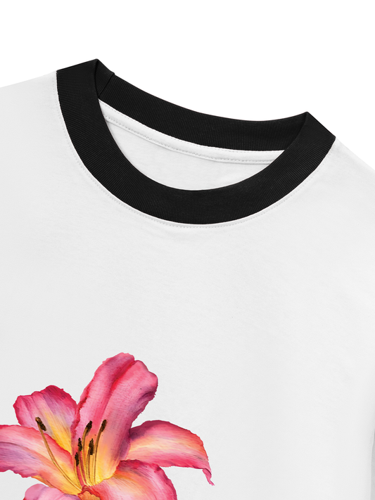 Áo Thun Ringer Relaxed Fit Lily Language