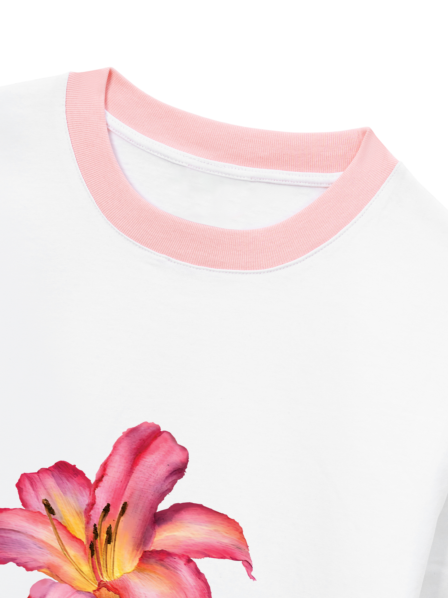 Áo Thun Ringer Relaxed Fit Lily Language