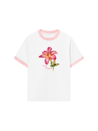 Áo Thun Ringer Relaxed Fit Lily Language