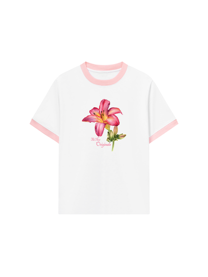 Áo Thun Ringer Relaxed Fit Lily Language