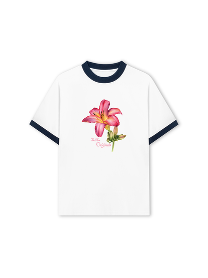 Áo Thun Ringer Relaxed Fit Lily Language