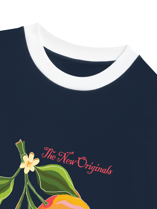 Áo Thun Ringer Relaxed Fit Tropical vibe