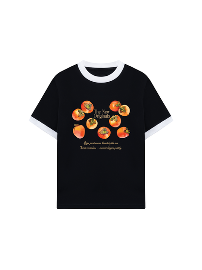 Áo Thun Ringer Relaxed Fit Ripe Persimmons
