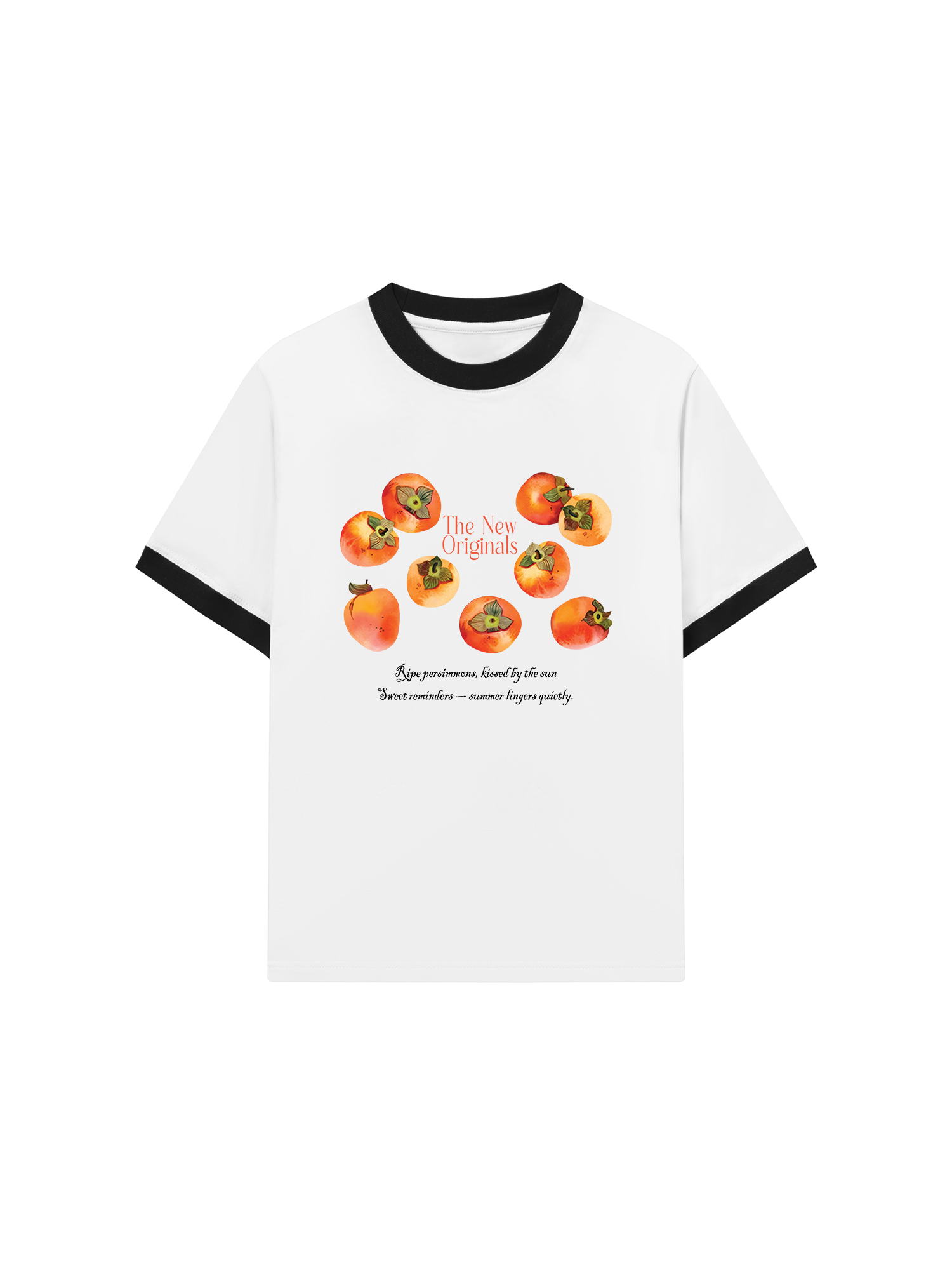 Áo Thun Ringer Relaxed Fit Ripe Persimmons