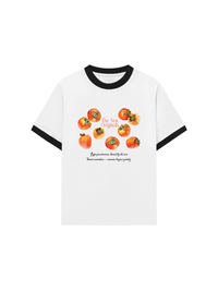 Áo Thun Ringer Relaxed Fit Ripe Persimmons
