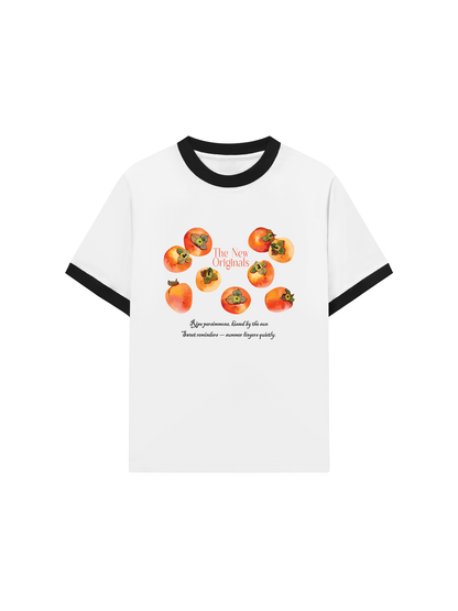 Áo Thun Ringer Relaxed Fit Ripe Persimmons