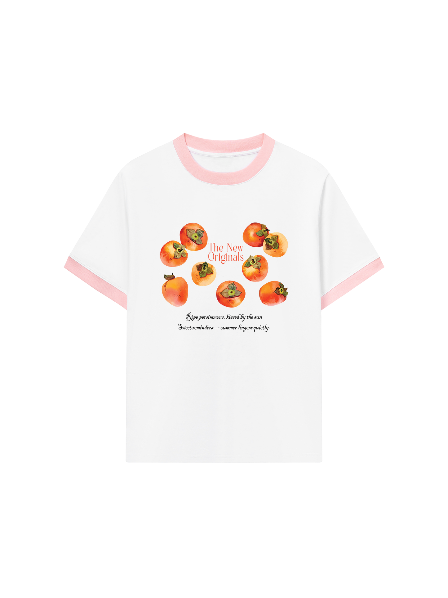 Áo Thun Ringer Relaxed Fit Ripe Persimmons
