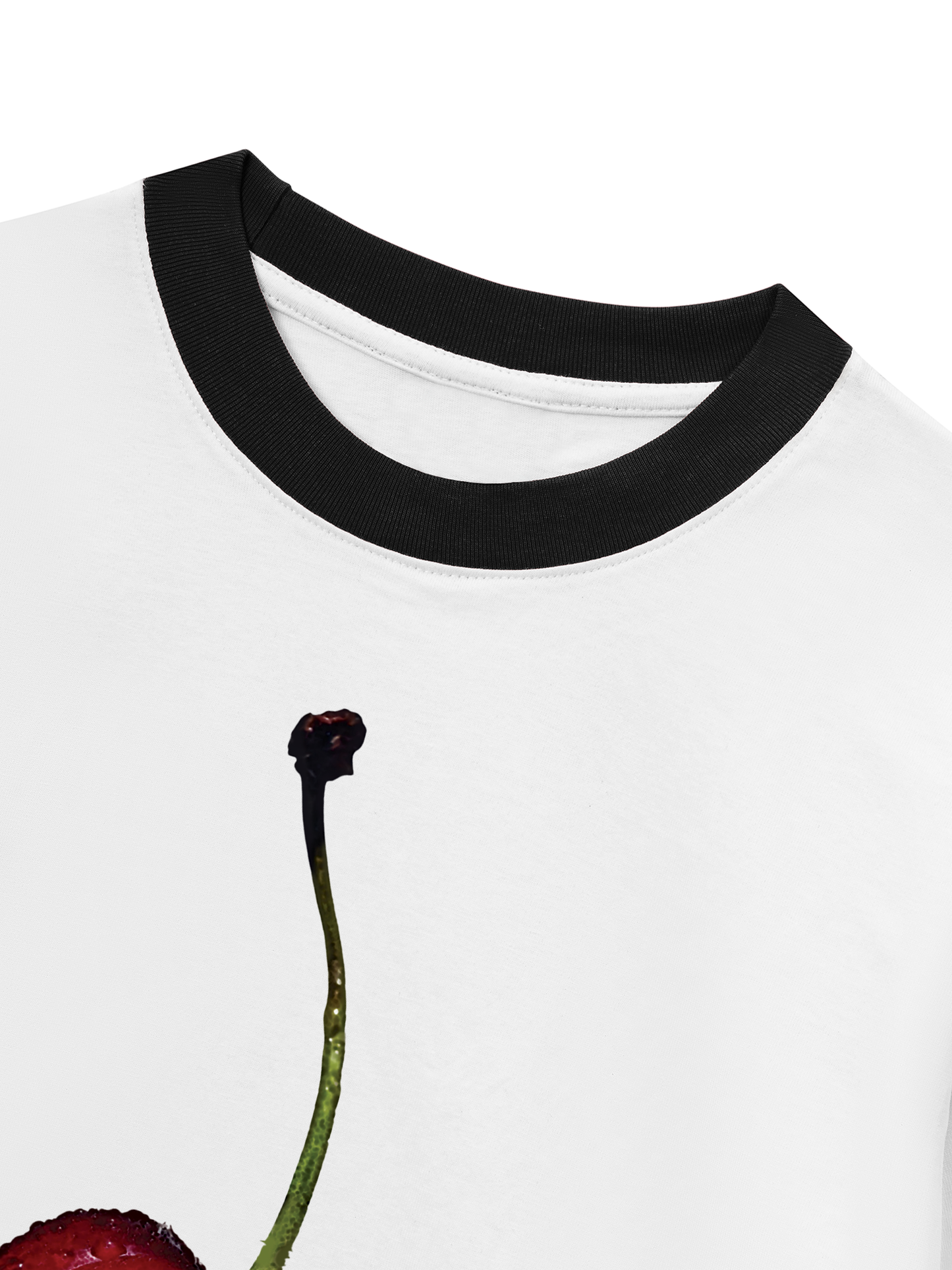 Áo Thun Ringer Relaxed Fit Cherry Summer Vibe