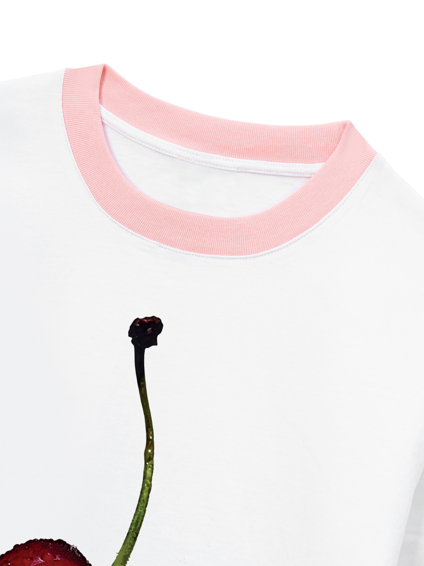 Áo Thun Ringer Relaxed Fit Cherry Summer Vibe