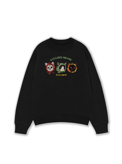 Áo Sweater Nỉ Hai Da Vitamin Meow