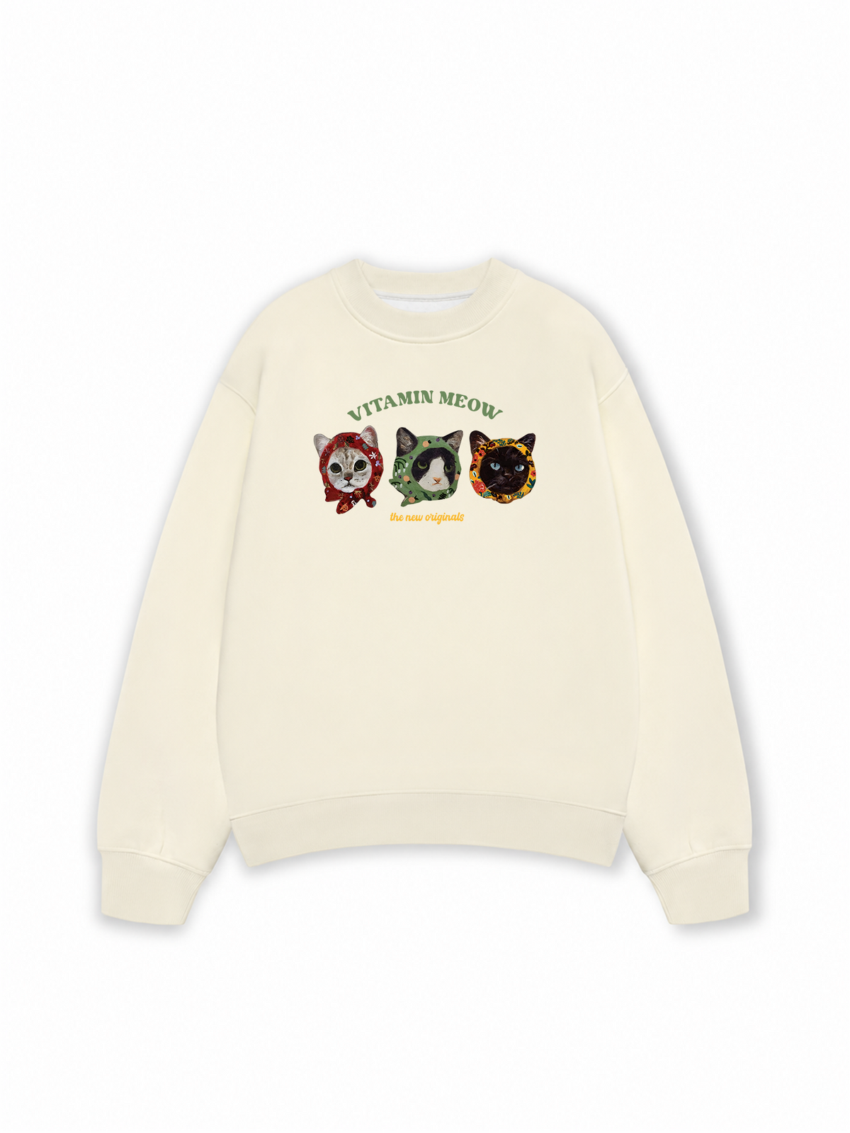Áo Sweater Nỉ Hai Da Vitamin Meow